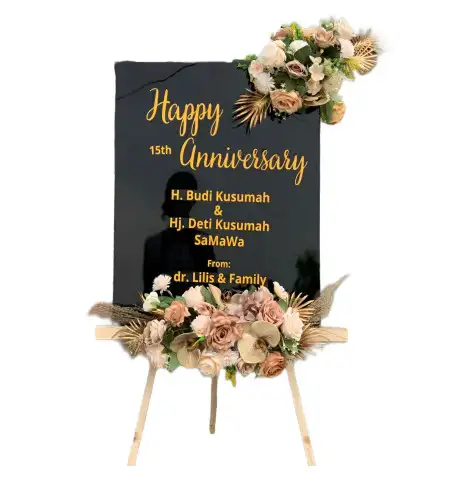 Papan Bunga Akrilik Candinegara