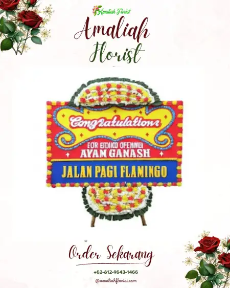 Sewa Papan Bunga Candinegara
